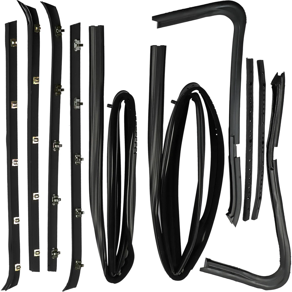 12PC Door Weatherstrip Rubber Seal Kit For 73-80 Chevy GMC Pickup Truck 13600166 Foto 4 de 4