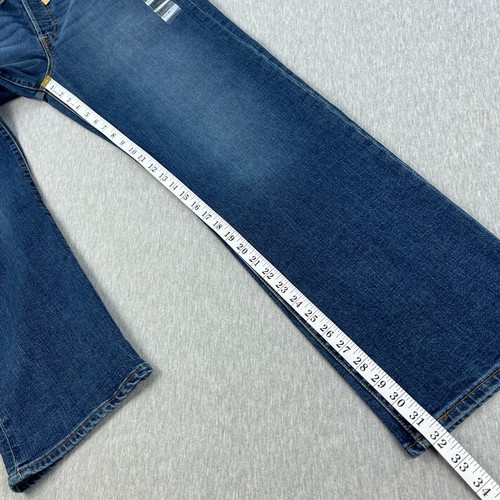 Jeans Levis Ribcage dritto donna 31x32 blu denim vita alta moderno NUOVO 2024 - Foto 16 di 20