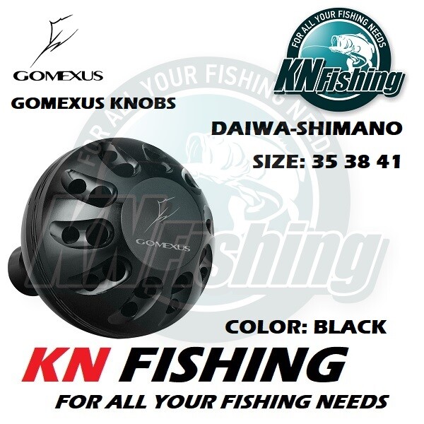 Gomexus D45BKBKSR-G Knob Alu Black Silver 45mm Daiwa L
