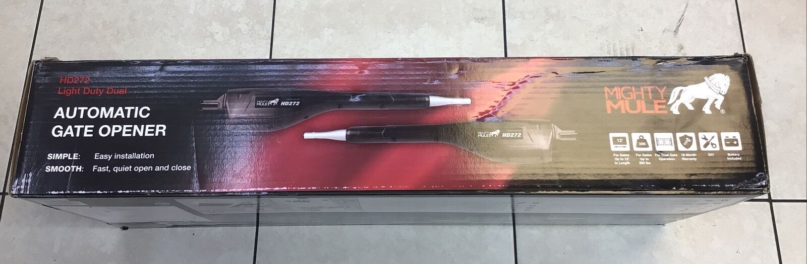 Mighty Mule HD272 Light Duty Dual Swing Automatic Gate Opener Solar