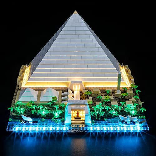 YEABRICKS Kit Luci a LED per Lego 21058 Architecture Great Pyramid of (u6C)