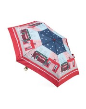 Radley London Window Shopping Dog Responsible Handbag Umbrella Automatic Red NWT