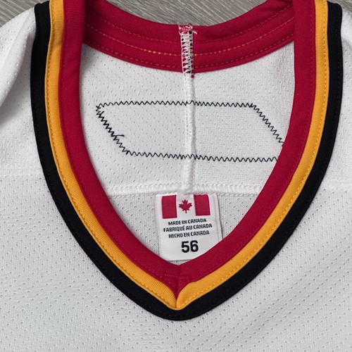 Team Issue Calgary Flames Jersey 56 Reebok Authentic Pro Cut Game - Picture 5 of 7