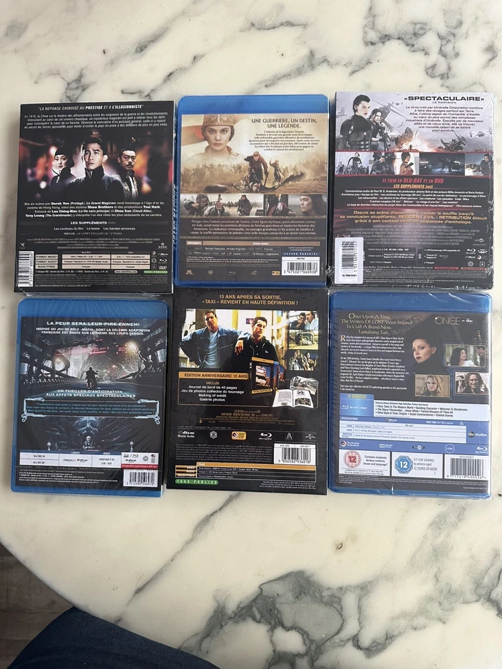 LOT 6 BLU RAY et DVD EDITION LIMITEE COLLECTOR : TAXI RESIDENTEVIL TOMIRIS NEUF - Photo 2/2