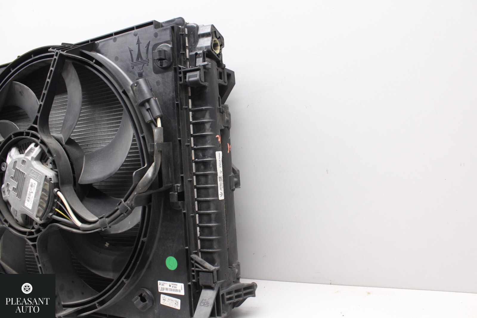  14-20 Maserati Ghibli Quatt Front Clip Radiator Cooling Fan Condenser Set Oem