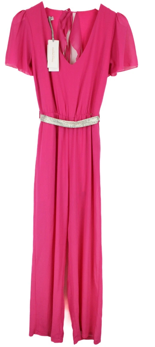 River Island Womens Size 14 Off Shoulder Pink Jumpsuit (Regular) – Preworn  Ltd