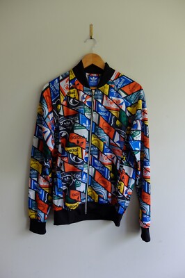 Adidas Originals multicoloured Superstar labels collage TT Jacket