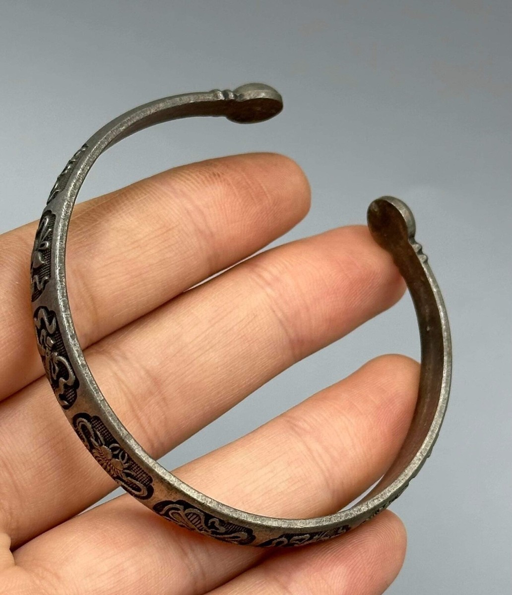 Thailand Max Silver Bangle Bracelet wonderful unique vintage