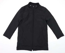 Jfw Womens Black Overcoat Coat Size 10 Zip