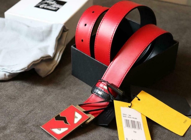 red fendi monster belt