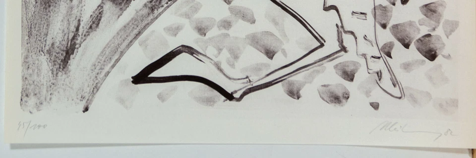 Helge Leiberg: Offstlithografie handsign. num. 100 Ex. dat.1982 - Bild 2 von 3