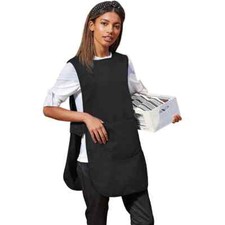 Simon Jersey Tabard with Pocket, Black