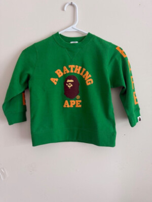 a bathing ape bape kids sweatshirt size 120 NWT