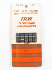 10 Ohm to 18M Ohm - 2W 10% - Carbon Comp Resistors - TRW / AB, etc. *NOS*