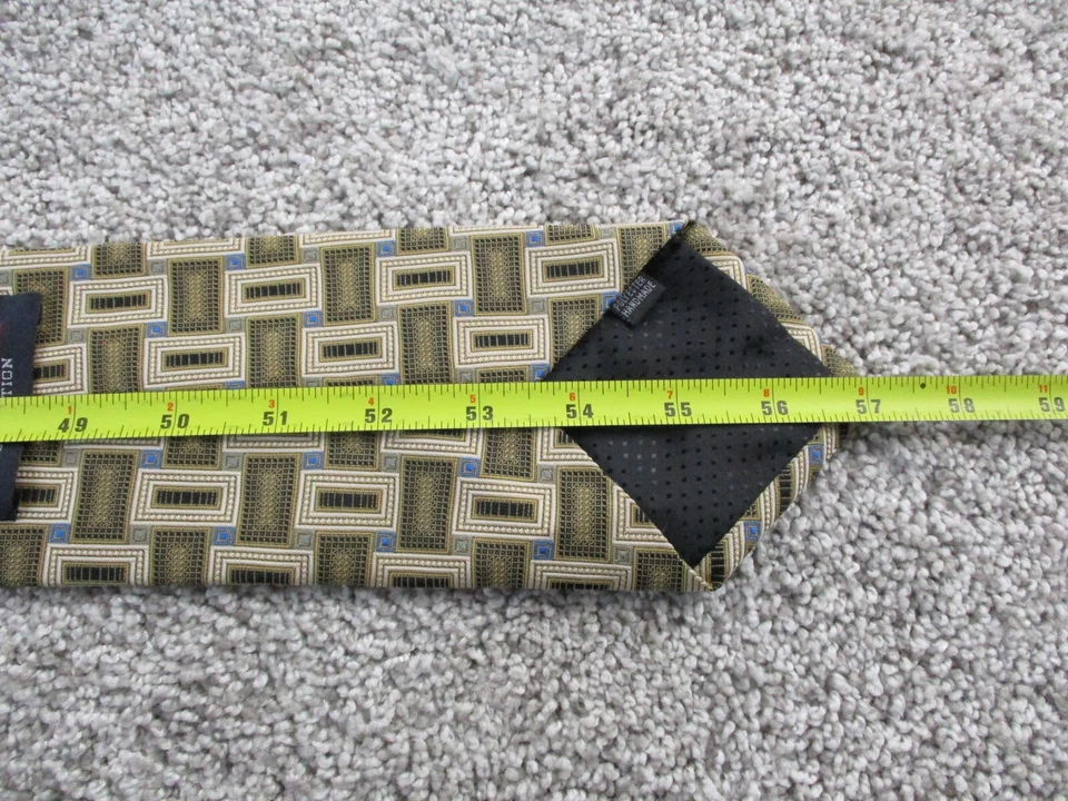 CORBATA 57 X 4 Colección UMO LORENZO Negro Azul Dorado Cajas Foto 2 de 4