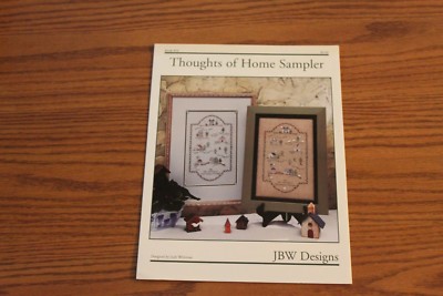 Thoughts of Home Cross Stitch Pattern Chart Sampler Leaflet Book 24 JBW Sheep