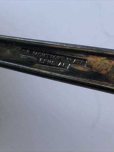 De Montfort Silver Plate Baby Spoon & Pusher EPNS A1, Sheffield England, Rare - Picture 6 of 18