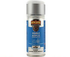 Hycote Peugeot Platinum Silver Metallic Spray Enviro Can All-Purpose XDPG404