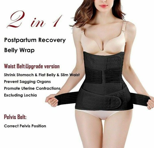 Recovery Belly Wrap Waist/Pelvis Belt Plus Size 2 in 1 Postpartum Support - Picture 4 of 5