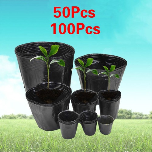 Nursery Pot Plant Tray Plastic Box Pouch Holder Raising Bag Home Garden - Picture 4 of 7
