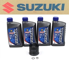 Oil Change Kit 10w40 Synth x4 Quarts Hayabusa GSX1300R 99-23 OEM Suzuki #Z283 D