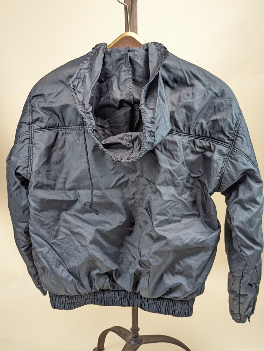 vintage nylon jacket short used テック Vintage 80s Unisex Black Greenpeace Windbreaker Jacket Hood