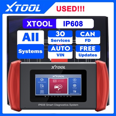 USED XTOOL IP608 Full System OBD2 Car Diagnostic Scanner Free Update Code Reader