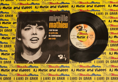 LP*45 7'' MIREILLE MATHIEU Ce'est ton nom Ne parlez plus Ils s'embrassaient(QSM4)