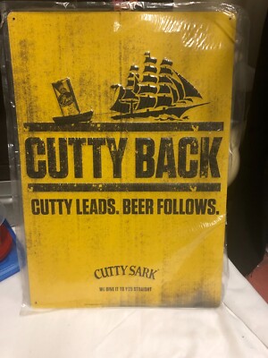 Cutty back, Cutty sark beer sign.