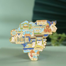 Harbin China Souvenir Fridge Magnets Metal Refrigerator Sticker for Home Decor