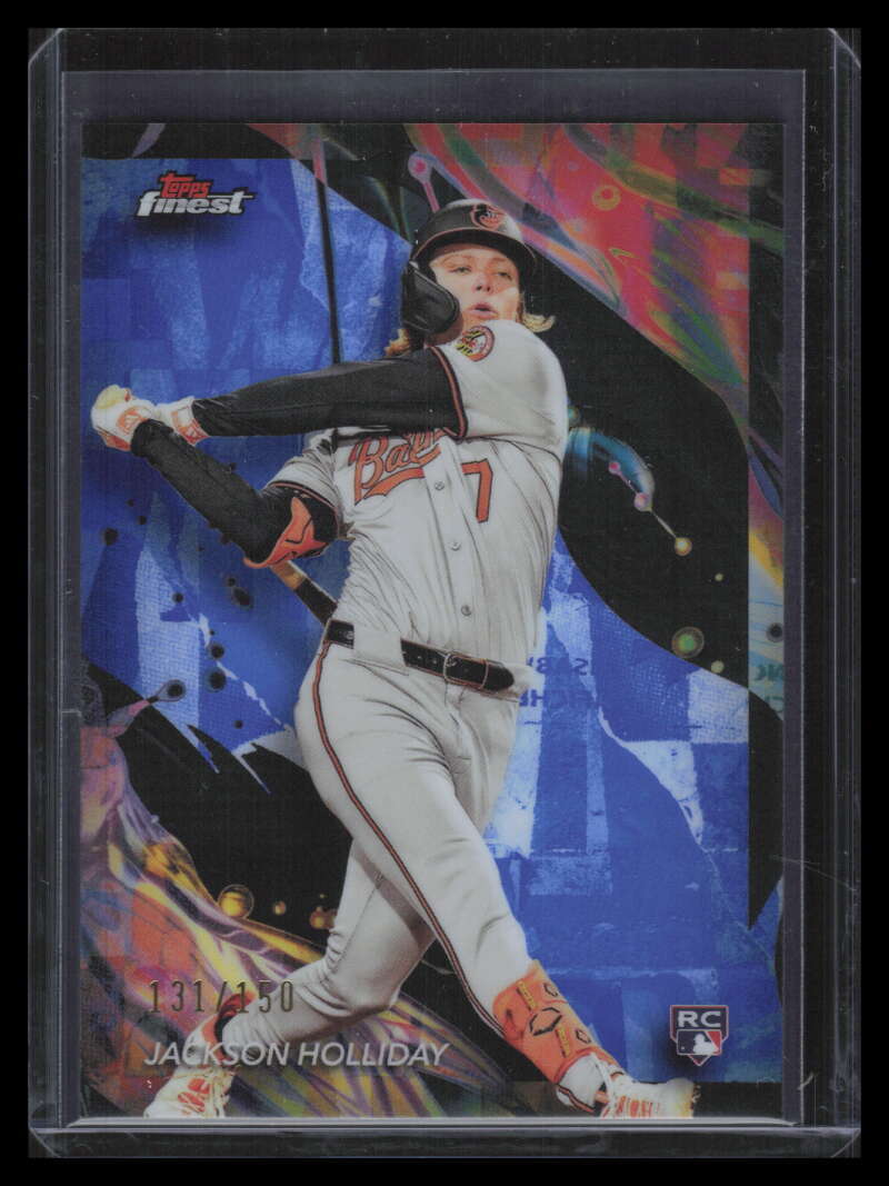 2024 Finest Blue Refractor 162 Jackson Holliday Rookie 131/150 Uncommon