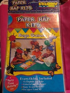 Bugs galore paper hat kit. New in package