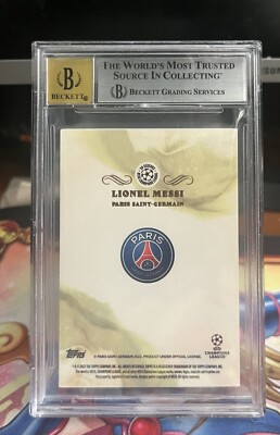 1/1 Lionel Messi PSG Topps Pearl UEFA UCL Gold POP 1 | eBay