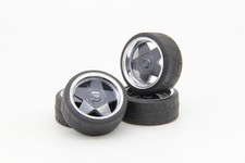 AZEV-A Aluminium Felgen Radsatz 16 Zoll SD Felgen 1/18 Grau Modellbau Tuning