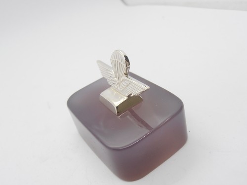 Paratroopers: Silver 925 Badge On Gray Agate - Paperweight Certificate - Picture 5 of 6