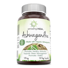 Amazing India Ashwagandha 500 Mg 120 VCaps