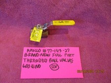 APOLLO # 77-143-27 BRAND NEW FULL PORT THREAD BALL VALVE 600 END FREE SHIPPING