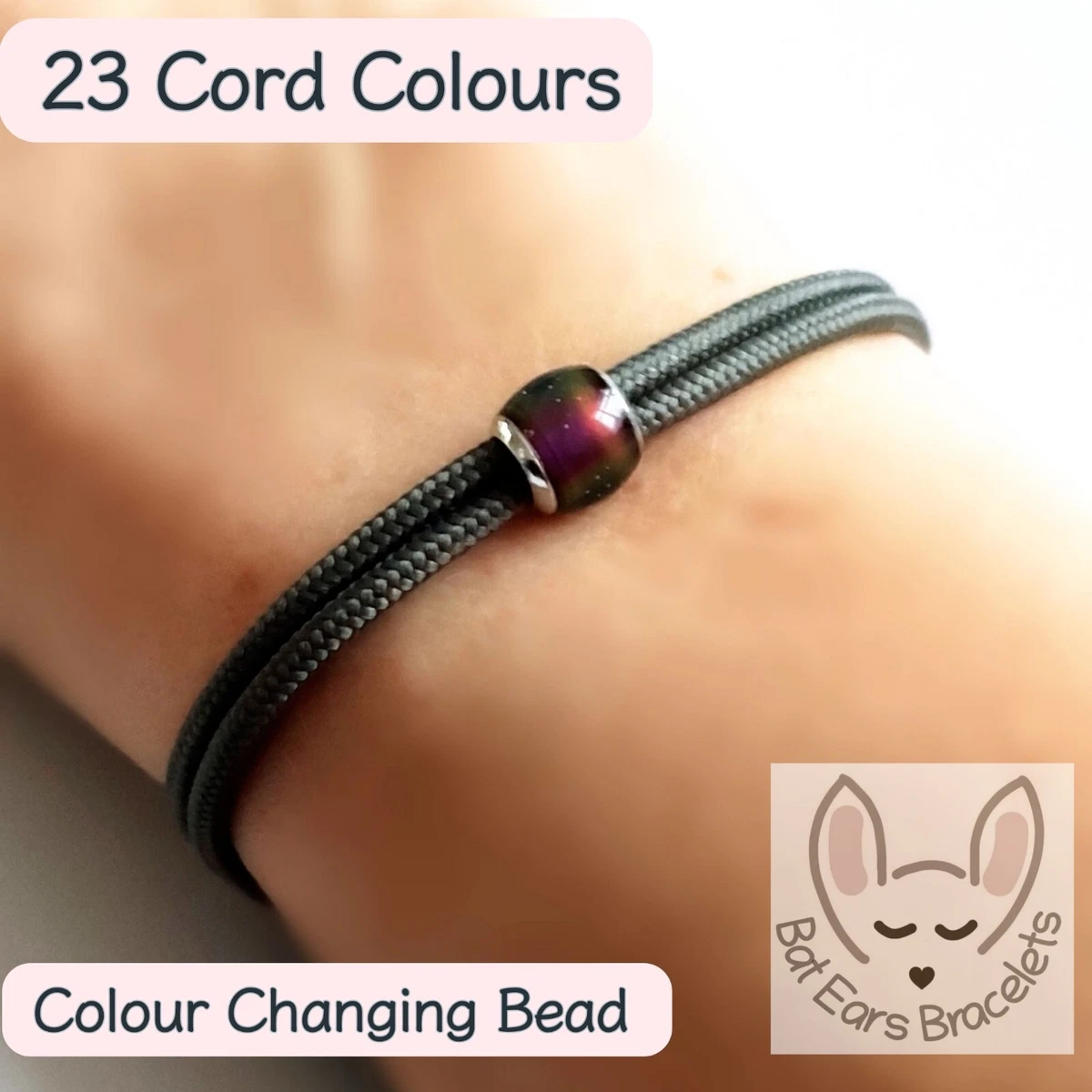 Mood Bead Bracelet Gift Bag Personalised Colour Changing Mood Charm