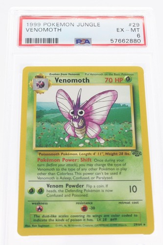 Venomoth (Unlimited) graded PSA 6 for sale on eBay