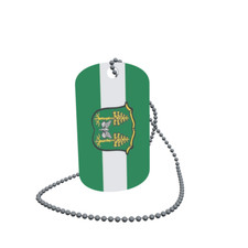 Dog Tag Flag Bunting Kirchseeon Dog Tag Aluminium 30 x 50mm