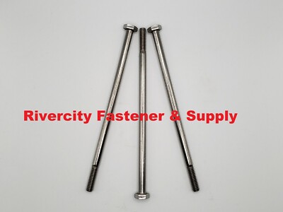 (5) 1/4-20x5-1/2 Stainless Hex Head Bolts Bolt 1/4x20x5-1/2 Cap Screws Screw