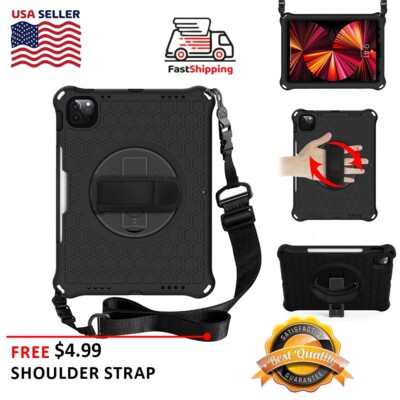 For iPad Pro 11 1st/2nd/3rd/4th Gen Case Shockproof Rugged Stand W/H Strap Cover