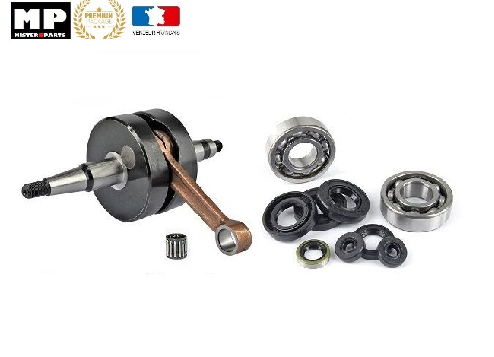 Vilebrequin embiellage Derbi Senda Euro 3 moteur après 2006 roulements joints spy