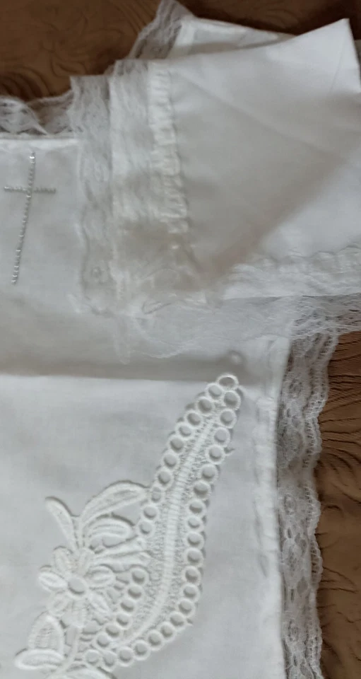 Camicina Da Battesimo Vestina Da Battesimo Personalizzabile - Immagine 4 di 4