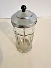 VINTAGE SODA FOUNTAIN HEAVY GLASS 10 PANEL STRAW HOLDER DISPENSER 300-X — photo 3