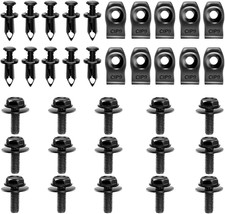 35PCS Engine under Cover Splash Shield Guard Body Bolts, Body Panel Body Screws,