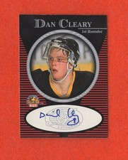 1997 Score Board Dan Cleary  Autographed Card    FREE SHIPPING