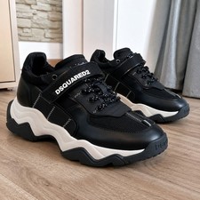 Dsquared2 Wave Sneakers Schwarz/Weiß Gr.46 Neu OVP