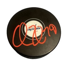 CHARLIE LINDGREN SIGNED WASHINGTON CAPITALS PUCK AUTOGRAPH