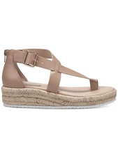 ALFANI Womens Beige 1 Platform Moira Round Toe Wedge Espadrille Shoes 8.5 M